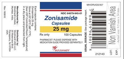 Container Label (Zonisamide 25 mg)